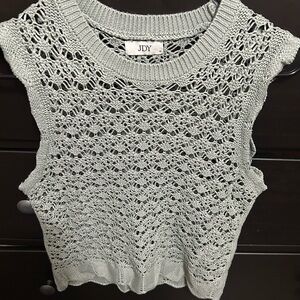 JDY Knit Sleeveless Top in Light Green